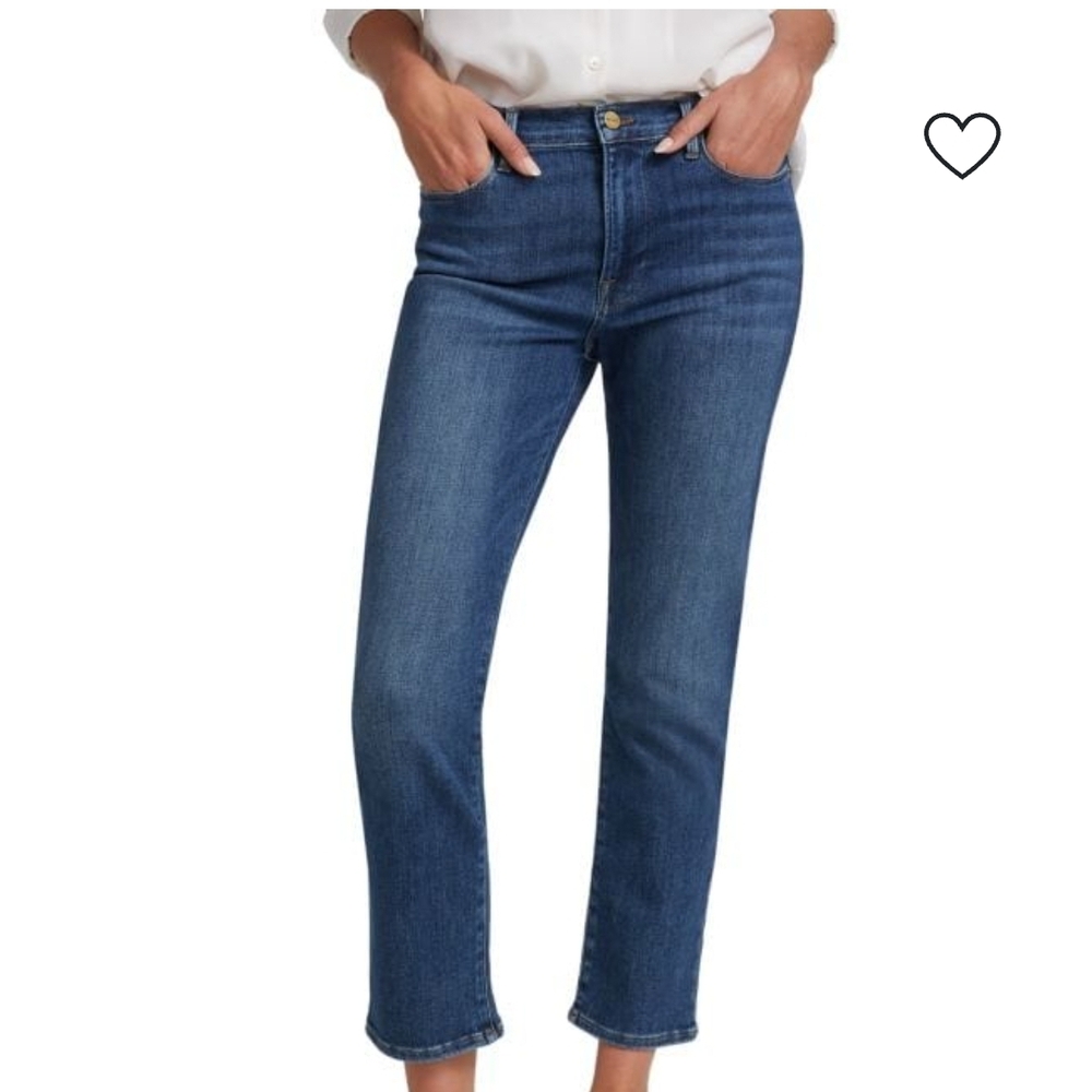Frame Le High Straight High Rise Ankle Jean In Best - Picture 9 of 16